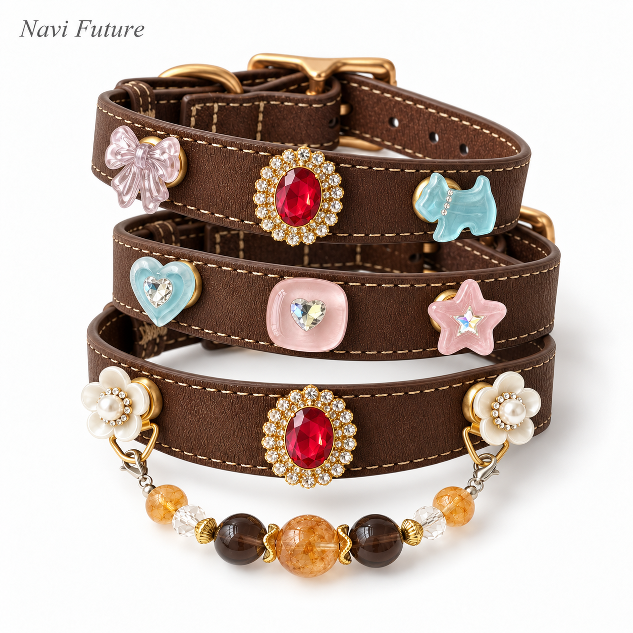 Ruby Muse Interchangeable Magnetic Pet Collar B