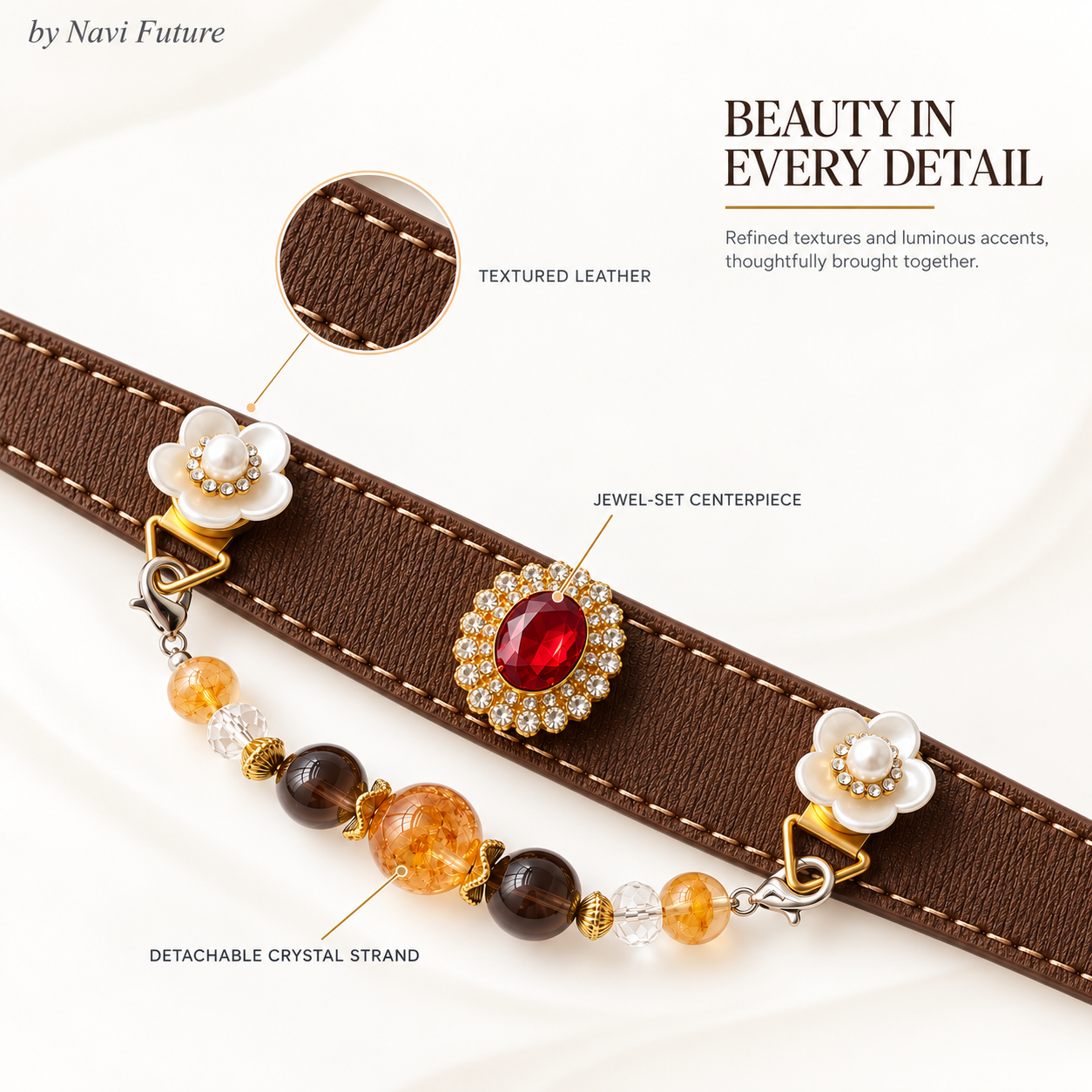 Ruby Muse Interchangeable Magnetic Pet Collar B
